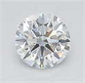 Lab Grown Diamond 1.07 Carats, Round with Ideal Cut, D Color, VVS1 Clarity and Certified by IGI
