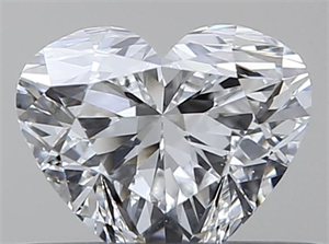 Picture of Natural Diamond 0.40 Carats, Heart with  Cut, E Color, VS2 Clarity and Certified by GIA