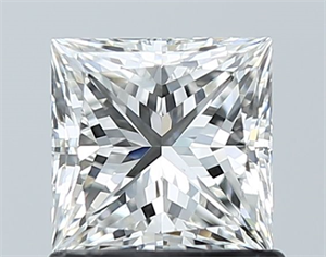 Picture of Natural Diamond 1.01 Carats, Princess with  Cut, G Color, VS1 Clarity and Certified by GIA