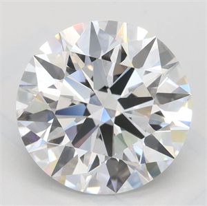 Picture of Lab Grown Diamond 3.16 Carats, Round with Excellent Cut, D Color, VVS1 Clarity and Certified by GIA