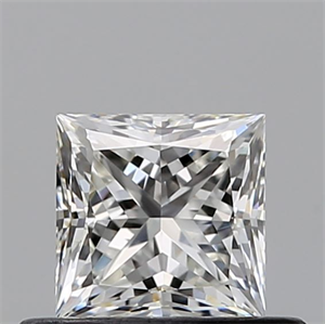 Picture of Natural Diamond 0.50 Carats, Princess with  Cut, H Color, IF Clarity and Certified by GIA