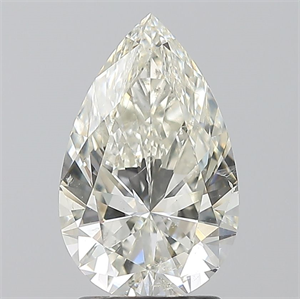 Foto Diamante Natural 2.01 quilates, De pera , Color J, claridad SI2 y certificado GIA de