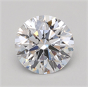 Lab Grown Diamond 1.06 Carats, Round with Ideal Cut, D Color, VVS2 Clarity and Certified by IGI