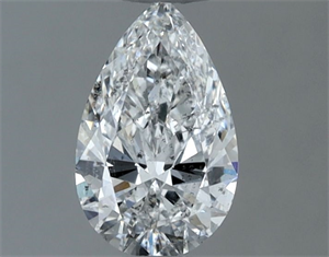 Picture of Natural Diamond 0.50 Carats, Pear with  Cut, E Color, I1 Clarity and Certified by GIA
