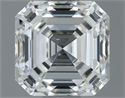 Natural Diamond 1.00 Carats, Asscher with  Cut, G Color, VVS1 Clarity and Certified by IGI