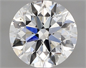 Natural Diamond 0.80 Carats, Round with Excellent Cut, H Color, SI1 Clarity and Certified by GIA