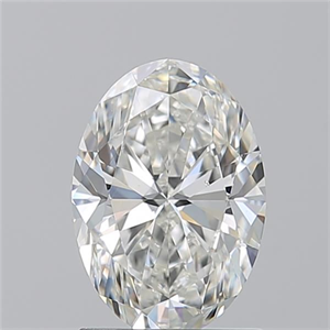 Picture of Natural Diamond 1.50 Carats, Oval with  Cut, H Color, SI1 Clarity and Certified by GIA