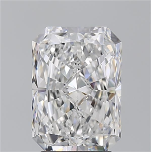 Foto Diamante Natural 3.51 quilates, Radiante , Color D, claridad SI1 y certificado GIA de