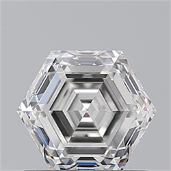 Picture of Natural Diamond 1.02 Carats, HEXAGONAL with  Cut, I Color, VS1 Clarity and Certified by GIA