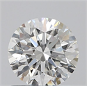 Diamante Natural 0.72 quilates, Redondo , Color H, claridad IF y certificado GIA