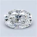 Diamante Natural 1.23 quilates, Ovalado , Color E, claridad SI1 y certificado GIA