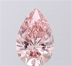 Picture of Lab Grown Diamond 2.01 Carats, Pear with  Cut, Fancy Vivid Pink Color, VS1 Clarity and Certified by IGI