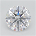 Lab Grown Diamond 3.65 Carats, Round with Excellent Cut, D Color, VVS1 Clarity and Certified by GIA