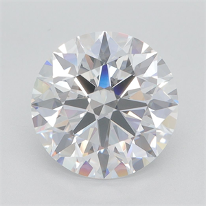 Picture of Lab Grown Diamond 3.65 Carats, Round with Excellent Cut, D Color, VVS1 Clarity and Certified by GIA