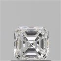 Diamante Natural 0.70 quilates, Asscher , Color F, claridad VVS2 y certificado GIA