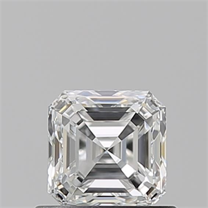 Foto Diamante Natural 0.70 quilates, Asscher , Color F, claridad VVS2 y certificado GIA de