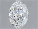 Natural Diamond 0.70 Carats, Oval with  Cut, D Color, IF Clarity and Certified by GIA
