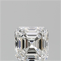Natural Diamond 0.90 Carats, Asscher with  Cut, H Color, VS1 Clarity and Certified by GIA
