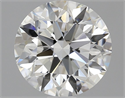 Natural Diamond 2.10 Carats, Round with Excellent Cut, H Color, VS1 Clarity and Certified by GIA