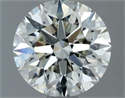 Natural Diamond 1.20 Carats, Round with Excellent Cut, I Color, VS1 Clarity and Certified by IGI