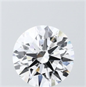 Lab Grown Diamond 1.54 Carats, Round with Ideal Cut, D Color, VS1 Clarity and Certified by IGI