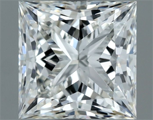 Picture of Natural Diamond 1.00 Carats, Princess with  Cut, H Color, VS1 Clarity and Certified by IGI