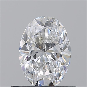 Picture of Natural Diamond 0.58 Carats, Oval with  Cut, D Color, VS2 Clarity and Certified by GIA