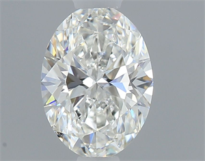 Picture of Natural Diamond 0.50 Carats, Oval with  Cut, H Color, SI1 Clarity and Certified by GIA