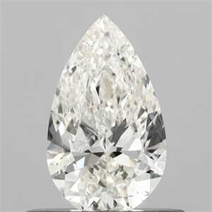 Picture of Natural Diamond 0.50 Carats, Pear with  Cut, I Color, SI2 Clarity and Certified by IGI