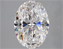 Natural Diamond 3.50 Carats, Oval with  Cut, E Color, VS1 Clarity and Certified by GIA