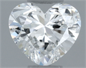 Natural Diamond 0.30 Carats, Heart with  Cut, F Color, VS1 Clarity and Certified by GIA