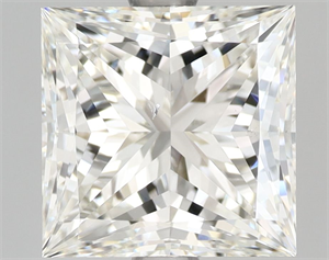 Foto Diamante Natural 3.02 quilates, Princesa , Color I, claridad SI1 y certificado GIA de