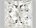 Natural Diamond 3.02 Carats, Princess with  Cut, I Color, SI1 Clarity and Certified by GIA