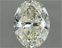 Natural Diamond 1.02 Carats, Oval with  Cut, K Color, VS1 Clarity and Certified by IGI