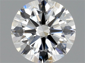 Picture of Natural Diamond 0.46 Carats, Round with Excellent Cut, F Color, VS1 Clarity and Certified by GIA