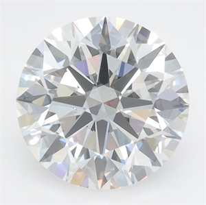 Picture of Lab Grown Diamond 3.44 Carats, Round with Excellent Cut, E Color, VVS1 Clarity and Certified by GIA