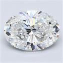 Natural Diamond 2.50 Carats, Oval with  Cut, G Color, VS1 Clarity and Certified by GIA