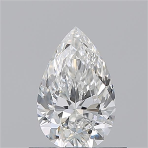 Picture of Natural Diamond 0.63 Carats, Pear with  Cut, G Color, VVS2 Clarity and Certified by GIA