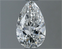 Natural Diamond 0.60 Carats, Pear with  Cut, G Color, VVS2 Clarity and Certified by GIA