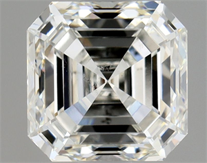 Foto Diamante Natural 1.21 quilates, Asscher , Color H, claridad SI1 y certificado GIA de