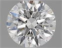 Natural Diamond 0.46 Carats, Round with Excellent Cut, F Color, VS2 Clarity and Certified by GIA