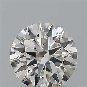 Picture of Natural Diamond 0.40 Carats, Round with Excellent Cut, H Color, IF Clarity and Certified by IGI