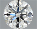 Natural Diamond 0.70 Carats, Round with Excellent Cut, H Color, SI2 Clarity and Certified by GIA
