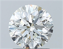 Natural Diamond 1.00 Carats, Round with Excellent Cut, H Color, VS1 Clarity and Certified by GIA