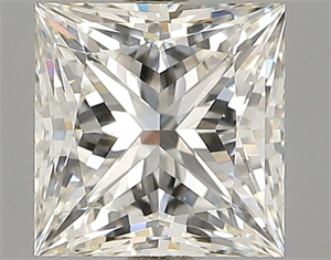 Picture of Natural Diamond 1.01 Carats, Princess with  Cut, J Color, VS2 Clarity and Certified by GIA