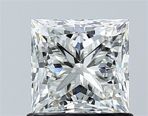 Picture of Natural Diamond 1.01 Carats, Princess with  Cut, I Color, VS2 Clarity and Certified by GIA