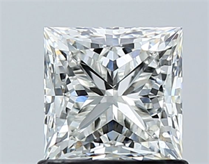 Picture of Natural Diamond 1.01 Carats, Princess with  Cut, I Color, VS2 Clarity and Certified by GIA