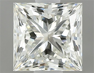 Picture of Natural Diamond 0.70 Carats, Princess with  Cut, L Color, VVS2 Clarity and Certified by GIA