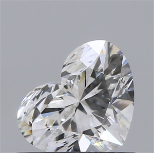 Picture of Natural Diamond 0.52 Carats, Heart with  Cut, H Color, VVS2 Clarity and Certified by GIA
