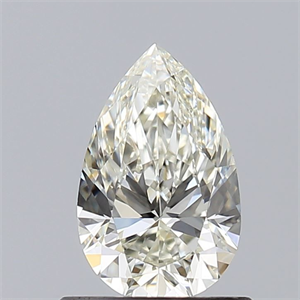 Picture of Natural Diamond 0.71 Carats, Pear with  Cut, J Color, VS1 Clarity and Certified by GIA